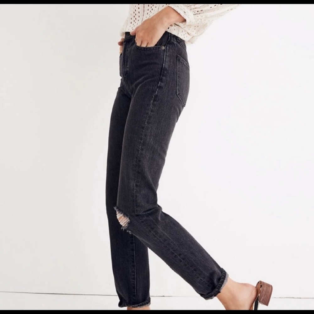 Madewell perfect vintage jean in black